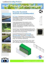 KLP ® Prowal Uferbefestigung - Lankhorst Recycling