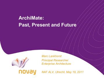 The ArchiMate Standard for Enterprise Architecture Modelling - Naf