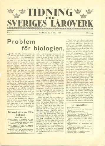 Tidning för Sveriges läroverk nr 3, 1937 - 150 års jubileum
