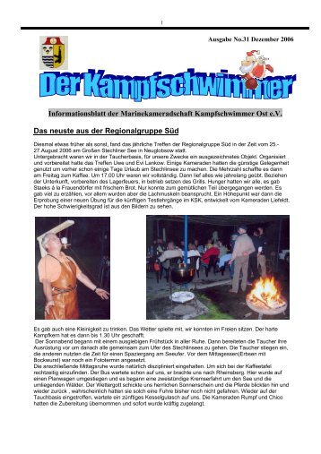 Ausgabe 31.pdf - Kampfschwimmer Ost eV