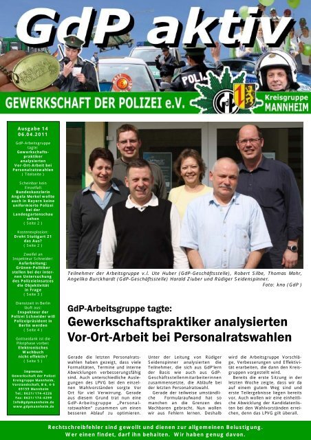 GdP aktiv 2011-04-06 - GdP Mannheim