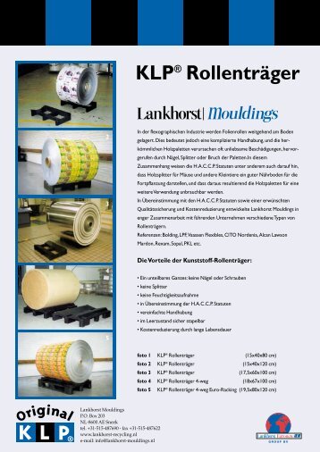 KLP® Rollenträger - Lankhorst Mouldings