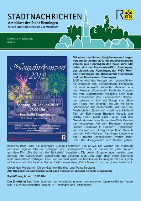 Ausgabe Nr. 3 - Stadt Renningen