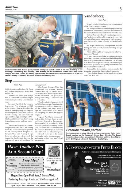 AMT gets a stripe for the holidays - United States Air Force Academy