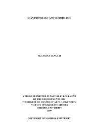 shan phonology and morphology aggasena lengtai a thesis ...