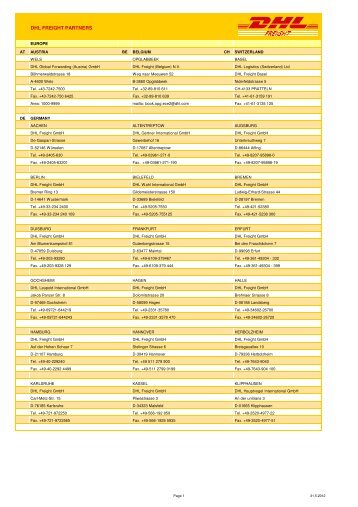 DHL FREIGHT PARTNERS