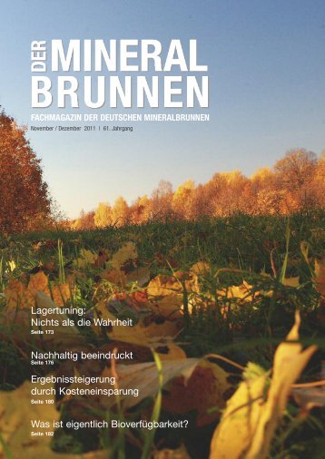 Fachmagazin der Deutschen Mineralbrunnen - Verband Deutscher ...