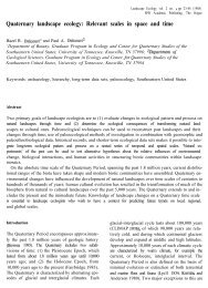 Quaternary landscape ecology: Relevant scales in space and time