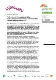 Gartendesigner und Landschaftsarchitekten auf der ...