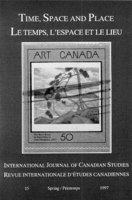 International Journal of Canadian Studies / Revue internationale d