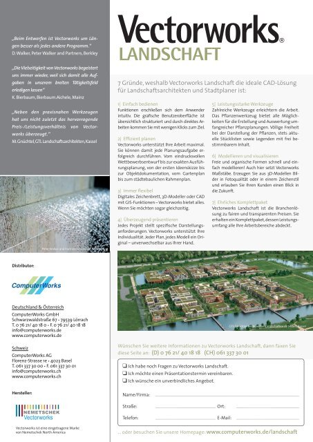 CAD-Software für Landschaftsarchitekten und Stadtplaner