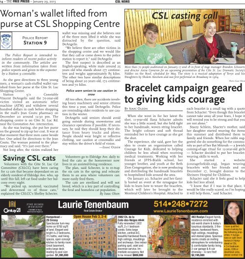 January 29 th edition of the Free Press