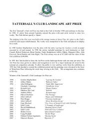 TATTERSALL'S CLUB LANDSCAPE ART PRIZE - Tattersalls Club