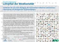 Lehrpfad der Biodiversität - Naturama