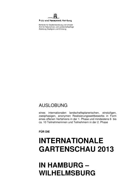 Verfahren (Seite 1-15) - Internationale Gartenschau Hamburg 2013
