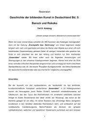 Geschichte der bildenden Kunst in Deutschland Bd. 5: Barock und ...