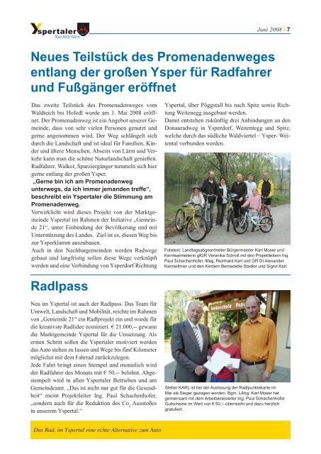 Ausgabe 4/2008 (6,93 MB) - Marktgemeinde Yspertal