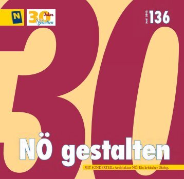 Nr. 136/Juni 2012 (Druck-Version, pdf mit - NÖ gestalten