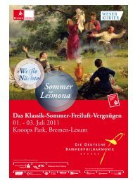Weiße Nächte‹ - Die Deutsche Kammerphilharmonie Bremen