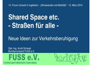 Shared Space etc. - Straßen für alle - - Landkreis Mainz-Bingen