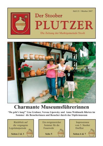 Charmante Museumsführerinnen - Marktgemeinde Stoob