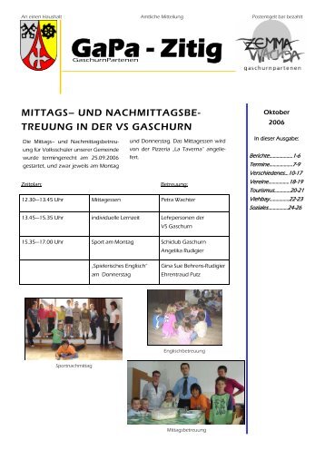 Ausgabe Oktober 06 - .PDF - Gemeinde Gaschurn