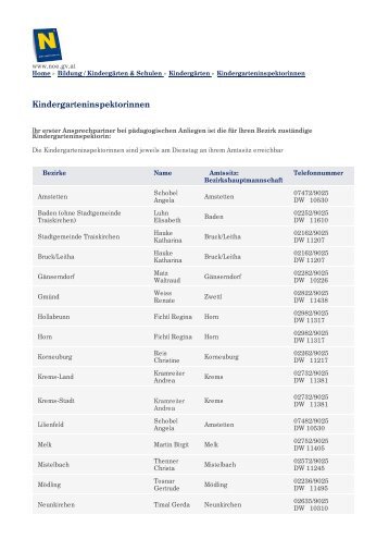 Kindergarteninspektorinnen