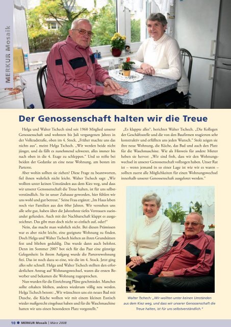 März 2008 - Wohnungsgenossenschaft MERKUR eG