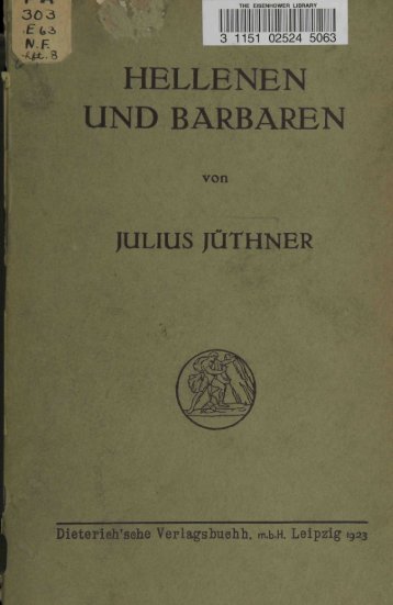 HELLENEN UND BARBAREN - JScholarship