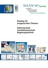 Katalog mit ausgesuchten Themen Elektrotechnik - ELWE ...