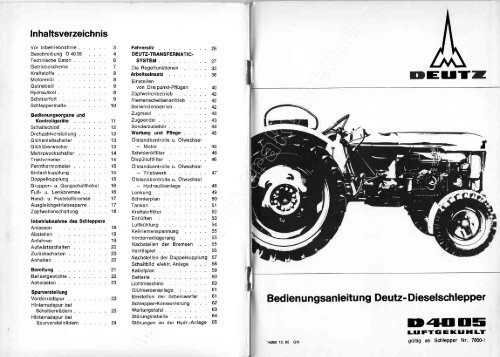 Er.|T Dnqlls - Deutz Traktoren und Erntetechnik