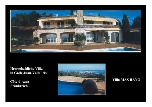 Villa MAS RAYO Herrschaftliche Villa in Golfe Juan-Vallauris Côte d ...