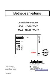 Betriebsanleitung - Julabo