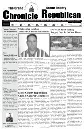 Republican Chronicle - Crane Chronicle / Stone County Republican