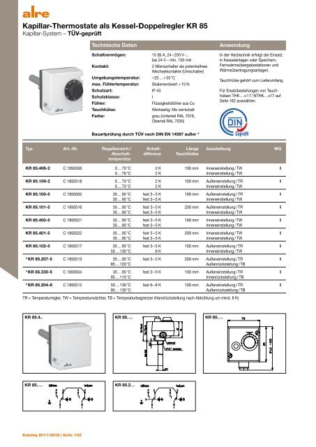 Produktkatalog 2011 2012 - ALRE