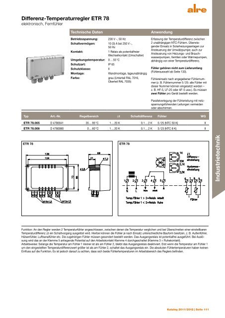 Produktkatalog 2011 2012 - ALRE