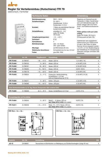 Produktkatalog 2011 2012 - ALRE