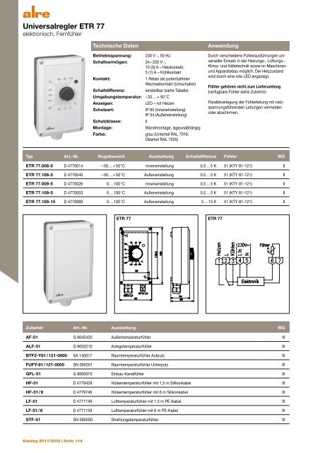 Produktkatalog 2011 2012 - ALRE