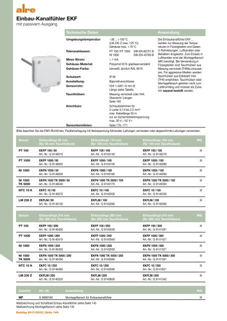 Produktkatalog 2011 2012 - ALRE