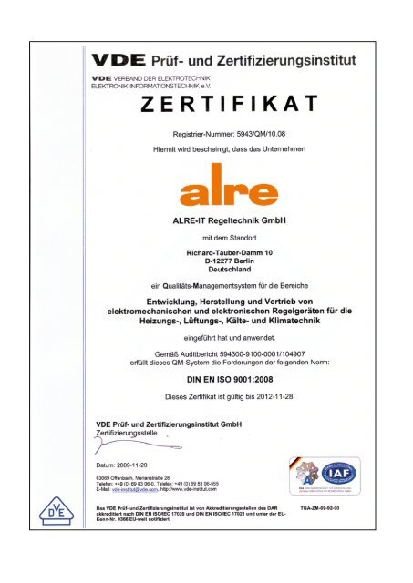 Produktkatalog 2011 2012 - ALRE