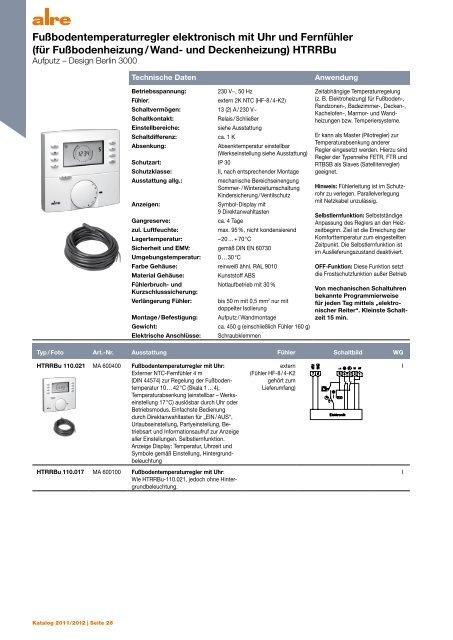 Produktkatalog 2011 2012 - ALRE