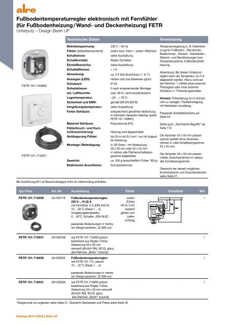 Produktkatalog 2011 2012 - ALRE