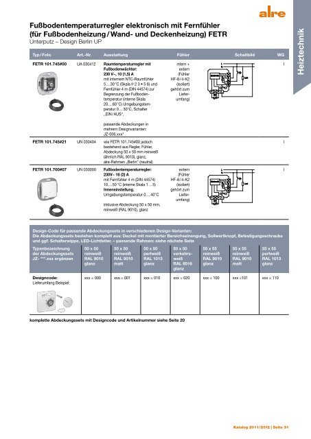 Produktkatalog 2011 2012 - ALRE