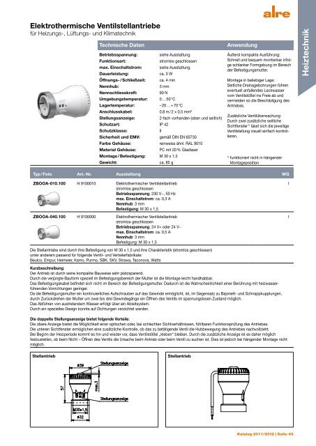 Produktkatalog 2011 2012 - ALRE