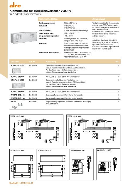 Produktkatalog 2011 2012 - ALRE