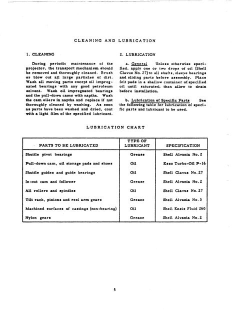 Bell & Howell - Projector - Filmosound 641 - 642 ... - Cine Information