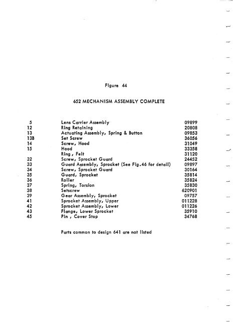 Bell & Howell - Projector - Filmosound 641 - 642 ... - Cine Information