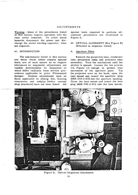 Bell & Howell - Projector - Filmosound 641 - 642 ... - Cine Information