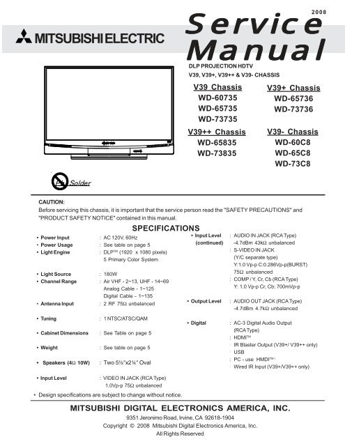 Service Manual Audio Lab Of Ga