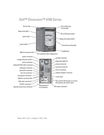 Dell™ Dimension™ 4700 Series - Dell Support